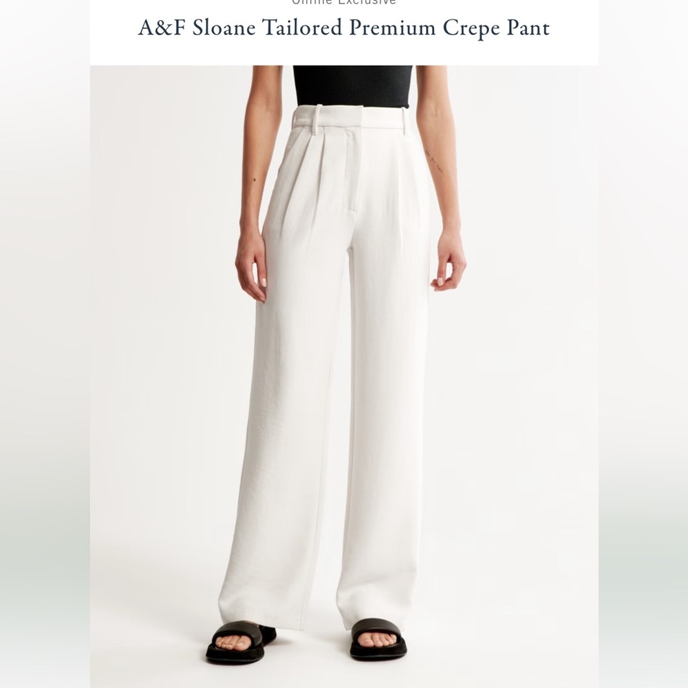 Abercrombie & Fitch Sloane Tailored Premium Crepe Pant